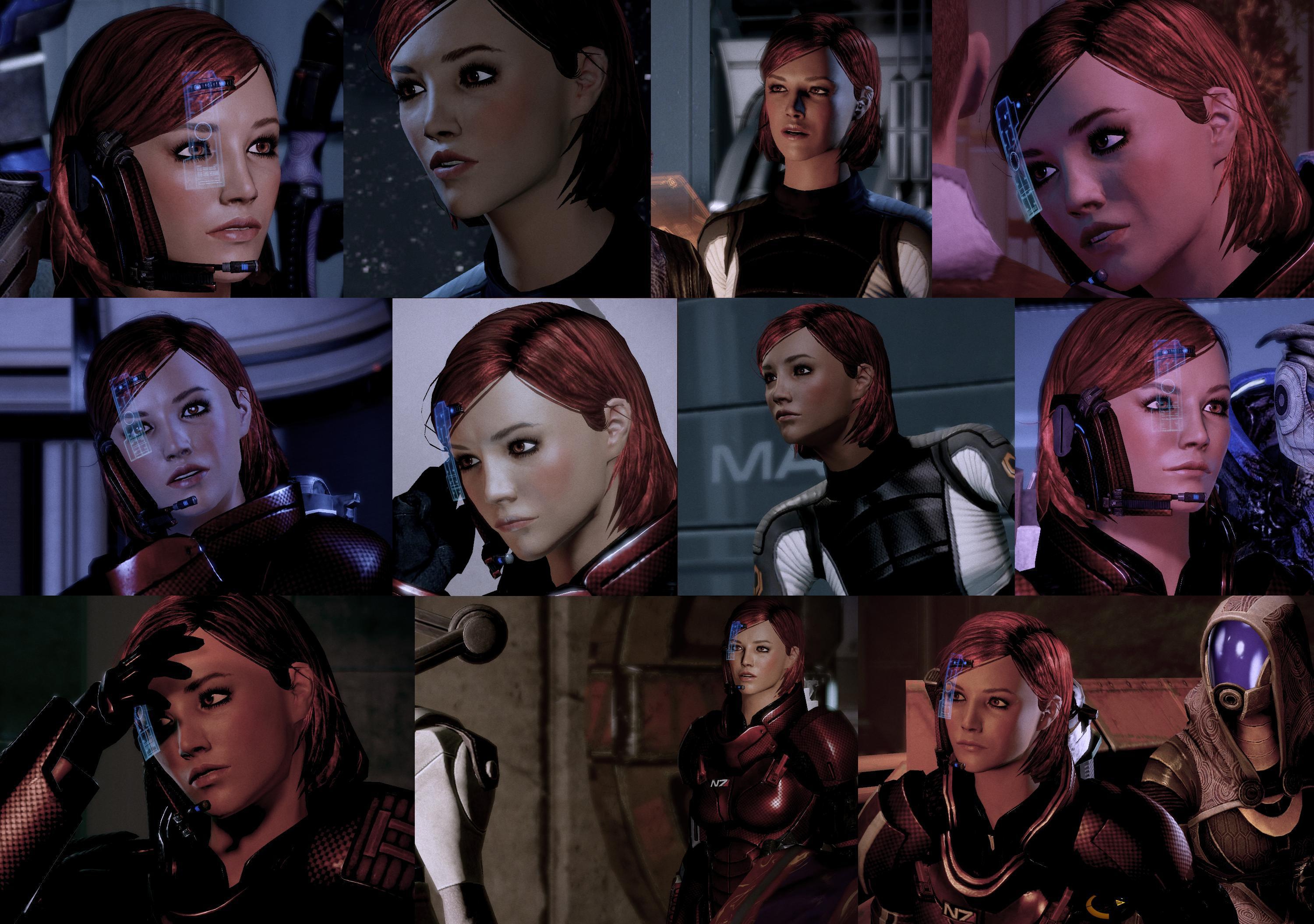 My favorite: Star Shepard (ME2 code here, video on how to approximate it in ME1 here)